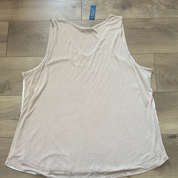 NWT Kelly by Clinton Kelly Sequin Basic Knit Tank Top 2x - Picture 4 of 8